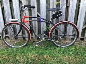 lot 498 image: Awesome Vintage 1950s Mens Bicycle