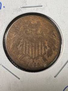 1864 US 2 CENT PIECE