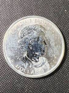 2007 CANADIAN MAPLE LEAF 1 TROY OZ .9999 FINE SILVER