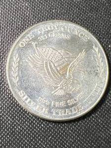 1 TROY OZ .999 FINE SILVER US ASSAY OFFICE ROUND