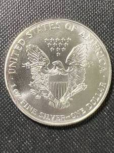1994 AMERICAN SILVER EAGLE 1 TROY OZ .999 FINE SILVER