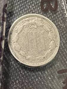 1873 US 3 CENT NICKEL
