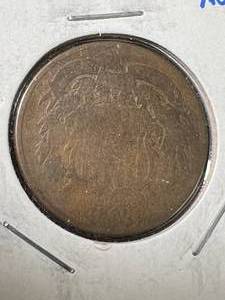 1865 US 2 CENT PIECE