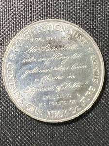 1 TROY OZ .999 FINE SILVER USS CONSTITUTION ROUND