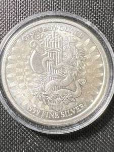 1 TROY OZ .999 FINE SILVER BRITTANIA ROUND IN AIRTITE
