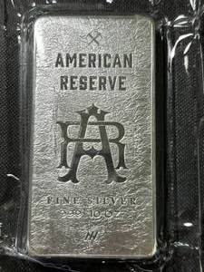 10 TROY OZ .999 FINE SILVER AMERICAN RESERVE BAR SEALED