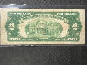 1928F US RED SEAL $2 BILL