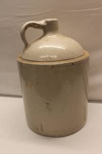 lot A-187 image: Antique 5-Gallon Stoneware Jug with Cork