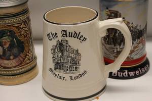 lot 215 image: Collection of German Beer Steins and Decorative Items