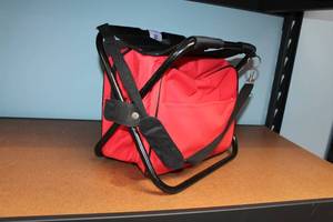 lot 52 image: Miller High Life Folding Camping Chair with Storage Bag