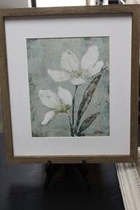 lot 78 image: Decorative Lot Framed Artwork, Starfish and Sand Dollar Displays, Mosaic Frame, and Glass Plate