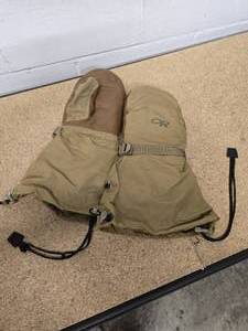 lot 36 image: Outdoor Research or Firebrand Mitts - Coyote Brown - Cold Weather removal liner - Large (excellent condition)