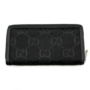 GUCCI Black Off the Grid Nylon Canvas Round Zipper Long Wallet - Authentic $650 Retail