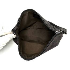 GUCCI Dark Brown GG Canvas x Leather Mini Accessory Bag - Authentic $500 Retail