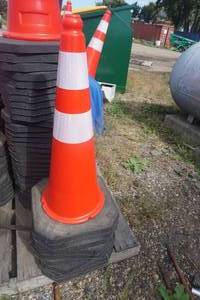Lot of 10 Highway Traffic Safety Cones
