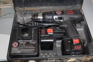 lot 832 image: Black & Decker Versa-Clutch 38 12V Corded Drill 2872 with Accessories, Charger, Accessories, Accessories, Charger, Accessories