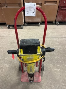 lot 765 image: Bosch Jackhammer with Dolly and (4) Hammer Bits