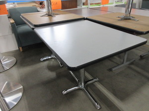 lot 620 image: GRAY LAMINATE TOP CAFE TABLES