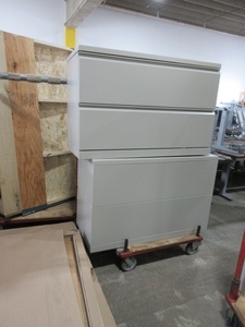 lot 633 image: HERMAN MILLER MERIDIAN LATERAL FILING CABINETS