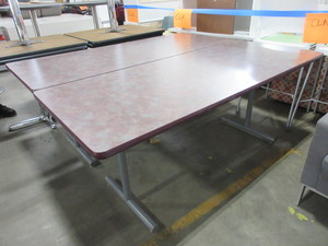 lot 619 image: LAMINATE TOP FOLDING TABLES