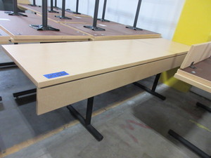 lot 615 image: SHOTO MAPLE LAMINATE WORK TABLES