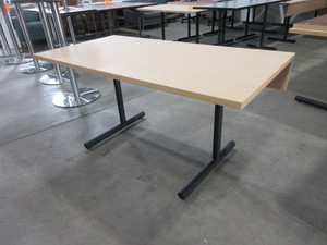 lot 614 image: SHOTO MAPLE LAMINATE WORK TABLES
