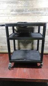 lot 4 image: BUHL Industries Plastic AV Cart w Power