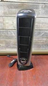 lot 65 image: Lasko - Portable Ceramic Tower Space Heater-BlackSilver