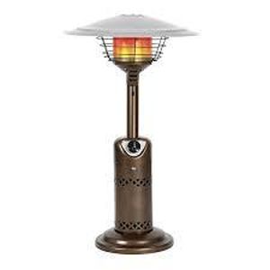 lot 44 image: Heatmaxx Portable Patio Heater, Outdoor Propane Table Top Heater, Bronze
