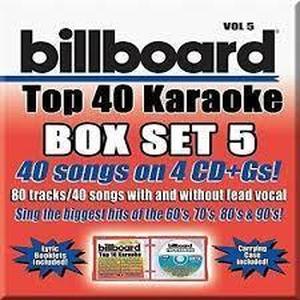lot 63 image: Party Tyme Karaoke Billboard Top 40 Karaoke, Vol. 5 CD