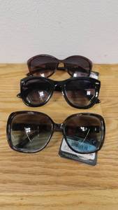 lot 145 image: 3 Pairs of Womens Fashion Sun Glasses