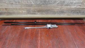 lot 82 image: 11 34 Black Fiberglass Flag Banner Pole