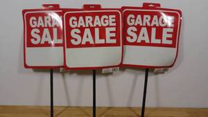 lot 170 image: Lot of 3 Garage Sale Signs-26