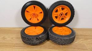 lot 172 image: Set of 4 Medium Duty Wheel- 8D , 2.5 Thick