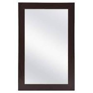 lot 183 image: Glacier Bay 15.25 in. W x 26 in. H Rectangular Framed Surface-Mount Bathroom Medicine Cabinet with Mirror in Java