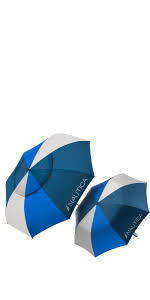 lot 191A image: Nautica 2-Pack Golf Umbrella Set-Blue Gray
