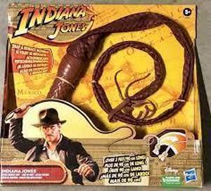 lot 214 image: Indiana Jones Action-Crackin Whip Roleplay Toy, Whip with Snap & Retract Actio
