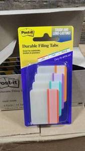 lot 269 image: 2 Cases of 3M Samba Durable Filing Tabs-48 Packs