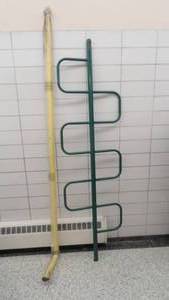 lot 189 image: Pair of Playground Equipment -80 Climbing Pole w 12 Offset Mount & 84 Sliding Pole