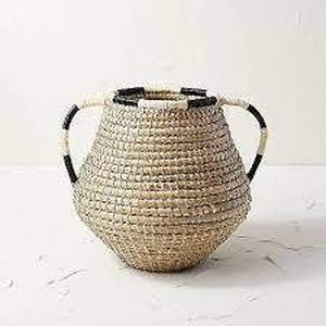 lot 316 image: Small Basket with Woven Handle - Opalhouse designed with Jungalow