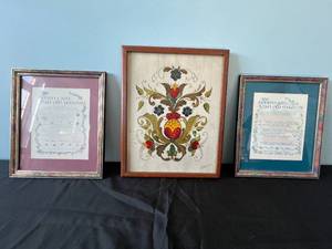 lot 28 image: Framed Decorative Art and Poetry Prints