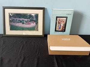 lot 40 image: Portal from Facebook Smart Video Calling Device Lot with Framed Photo