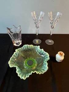 lot 97 image: Waterford Flutes & Assorted Glassware and Crystal Collection