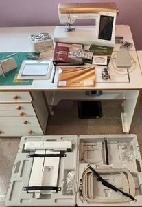 lot 1 image: Baby Lock Ellisimo Gold Sewing and Embroidery Machine with Accessories