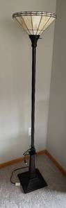 lot 74 image: Stained Glass Floor Lamp 69 Height