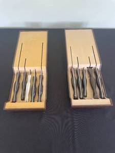 lot 114 image: Cutco Knife Set with Storage Blocks - 12 Pieces