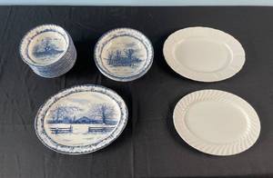lot 152 image: Lot of Assorted Tableware - International China and Royal Cauldon Pieces