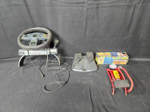 lot 74 image: Nitro Racing Wheel and Pedals with Foot Pump
