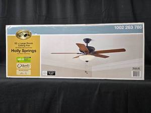 lot 170 image: Hampton Bay Holly Springs 52 in. Large Room Ceiling Fan - Oil-Rubbed Bronze Finish