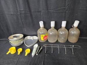 lot 172 image: Vintage Kitchen and Bottling Supplies Lot